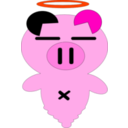 download Ghost Pig clipart image with 315 hue color
