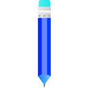 download Pencil clipart image with 180 hue color