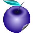 download Apple clipart image with 180 hue color