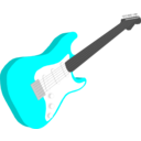 download Guitar clipart image with 180 hue color