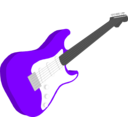 download Guitar clipart image with 270 hue color