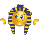 download Pharaoh Boy Smiley Emoticon clipart image with 0 hue color