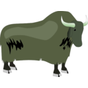 download Yak clipart image with 45 hue color