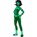 download Superheroine Dark clipart image with 135 hue color