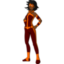 download Superheroine Dark clipart image with 0 hue color