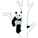 download Giant Panda 2 clipart image with 90 hue color