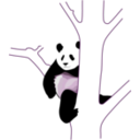 download Giant Panda 2 clipart image with 270 hue color