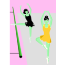 download Women Dancing clipart image with 90 hue color