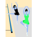 download Women Dancing clipart image with 180 hue color