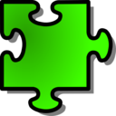 download Blue Jigsaw Piece 10 clipart image with 225 hue color