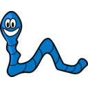 download Inchworm clipart image with 90 hue color