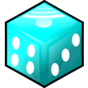download Red Die clipart image with 180 hue color
