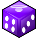 download Red Die clipart image with 270 hue color