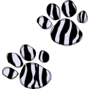download Footprints Icon clipart image with 180 hue color