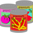 download Canned Goods clipart image with 315 hue color