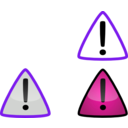 download Warning3 clipart image with 270 hue color