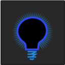 download Bulb Icon clipart image with 180 hue color