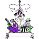 download Patriotic Women clipart image with 270 hue color