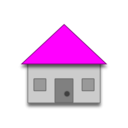 download Home Icon clipart image with 180 hue color