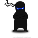 download Ninja clipart image with 180 hue color