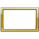 download Gold Frame clipart image with 0 hue color