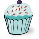 download White Muffin clipart image with 135 hue color