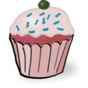 download White Muffin clipart image with 315 hue color