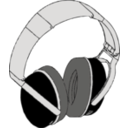 download Headphones 1 clipart image with 180 hue color