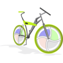 download Bicycle clipart image with 45 hue color