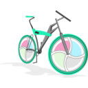 download Bicycle clipart image with 135 hue color