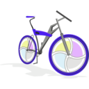 download Bicycle clipart image with 225 hue color