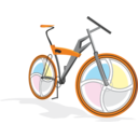 download Bicycle clipart image with 0 hue color