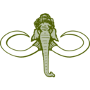 download Mammoth clipart image with 45 hue color