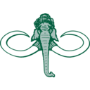 download Mammoth clipart image with 135 hue color