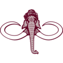 download Mammoth clipart image with 315 hue color