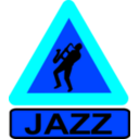 download Caution Jazz clipart image with 180 hue color