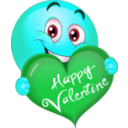 download Happy Valentine Boy Smiley Emoticon clipart image with 135 hue color