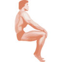 download Posing Bodybuilder clipart image with 180 hue color