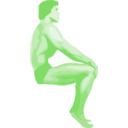 download Posing Bodybuilder clipart image with 270 hue color