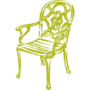 download Blue Chair clipart image with 225 hue color