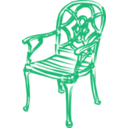 download Blue Chair clipart image with 315 hue color