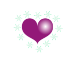 download Red Heart clipart image with 315 hue color