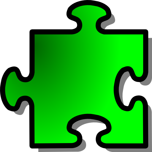 Green Jigsaw Piece 12