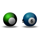 download Snooker Balls clipart image with 90 hue color