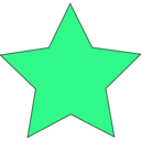 download Simple Star clipart image with 90 hue color