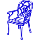 download Slim Blue Chair clipart image with 45 hue color