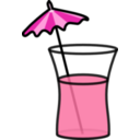 download Pink Cocktail clipart image with 0 hue color