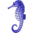 download Seahorse clipart image with 45 hue color