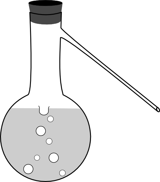 Distilling Flask With Sidearm And Stopper