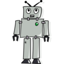 download Cartoon Robot clipart image with 45 hue color